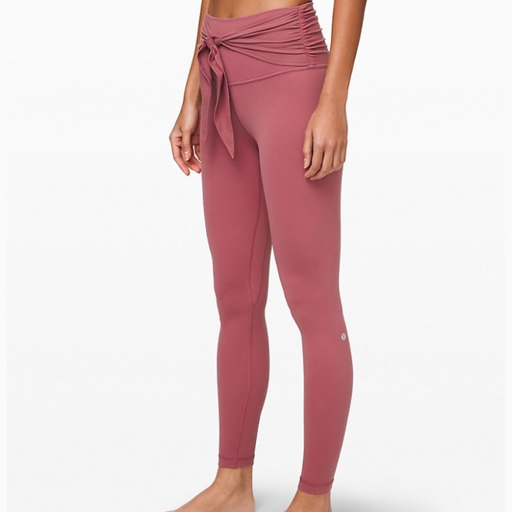 Lululemon Align Pant 28" wrap waist Moss Rose